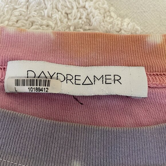 Daydreamer Grateful Dead Skull Roses Sz L Long Sleeve Cropped Shirt Distressed - Picture 3 of 9